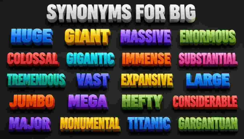 synonyms for big