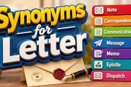 synonyms for letter