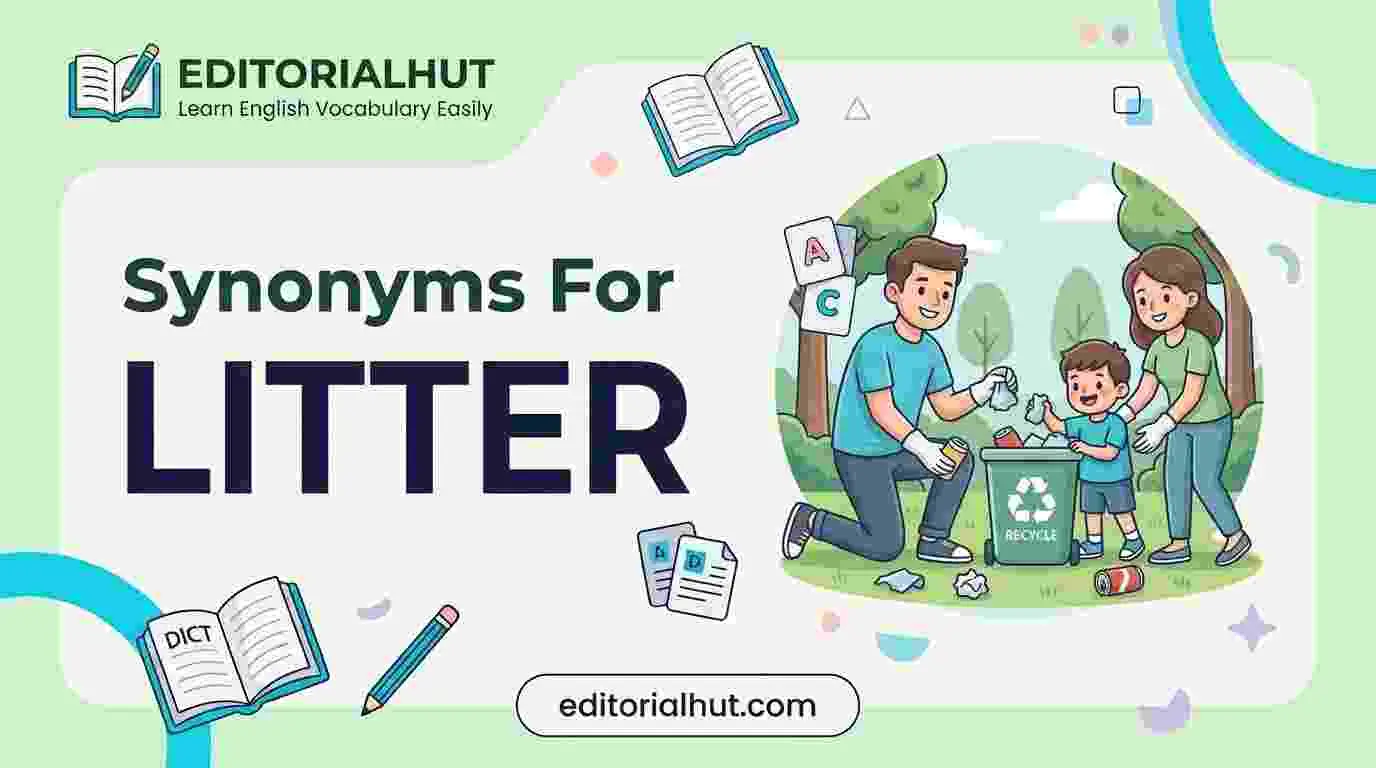 synonyms for litter