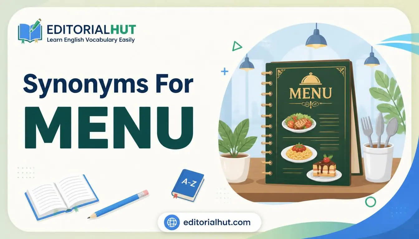 synonyms for menu