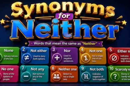 Synonyms for Neither