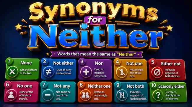 Synonyms for Neither