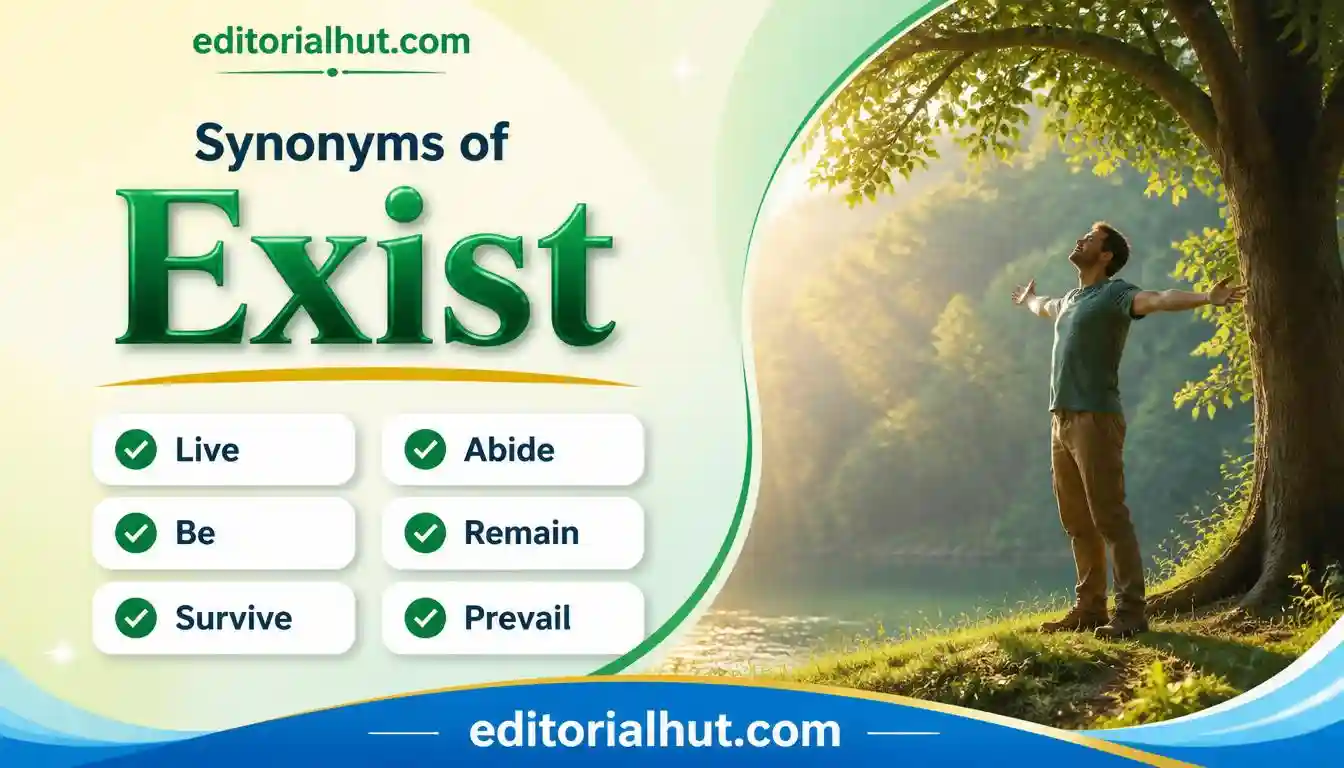 synonyms for exist