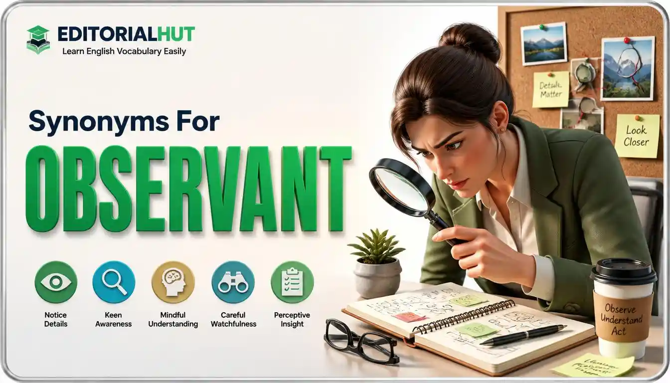 synonyms for observant