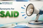 synonyms for said