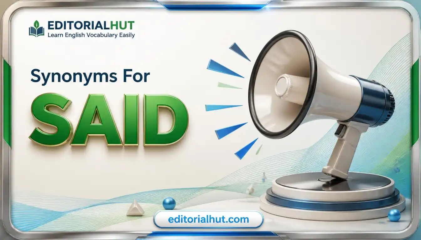 synonyms for said
