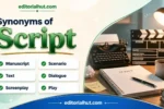 synonyms for script