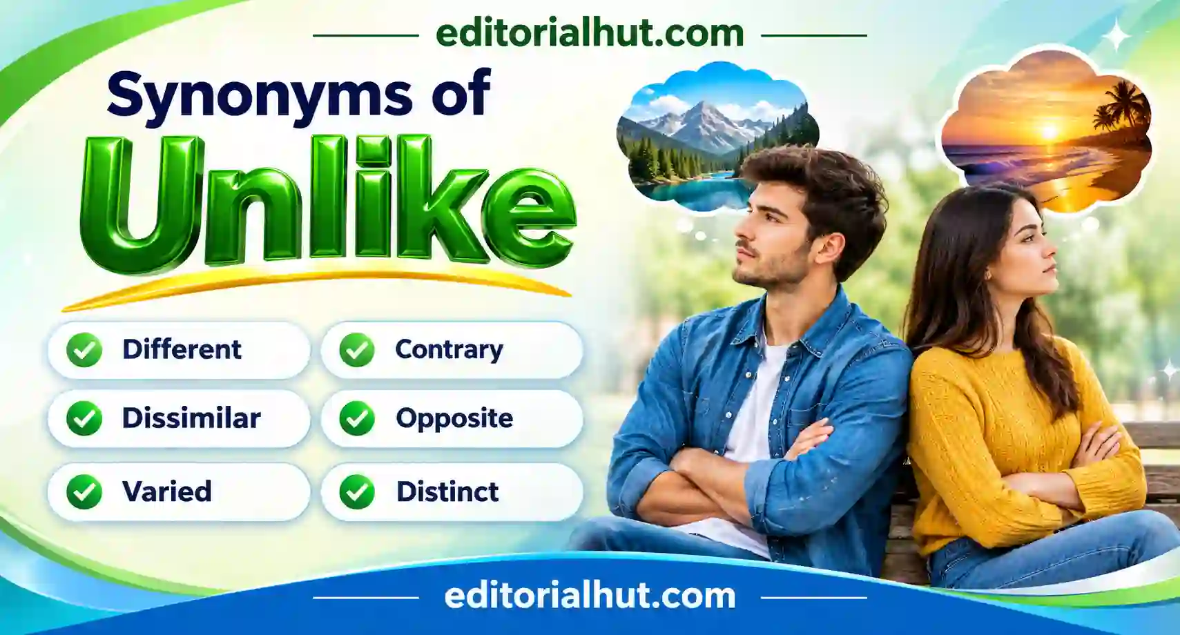 synonyms for unlike