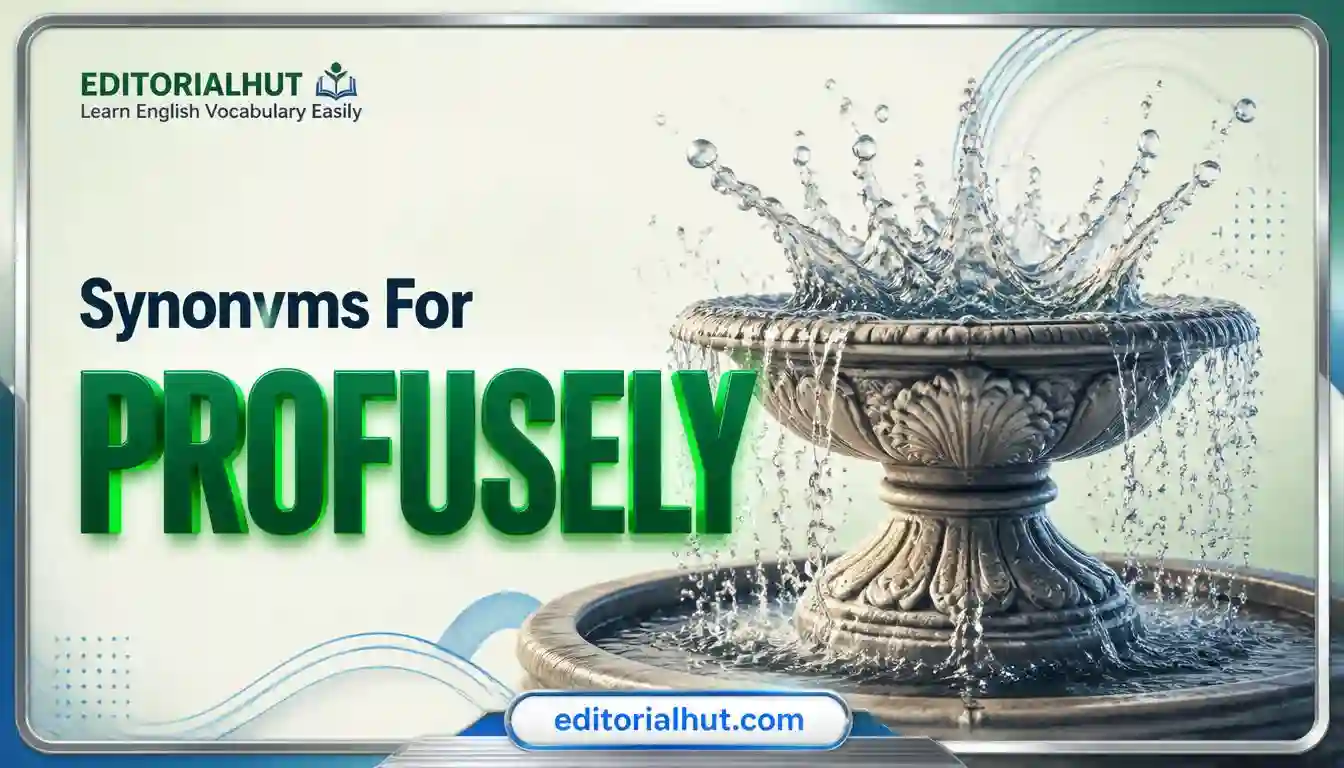 Synonyms of Profusely
