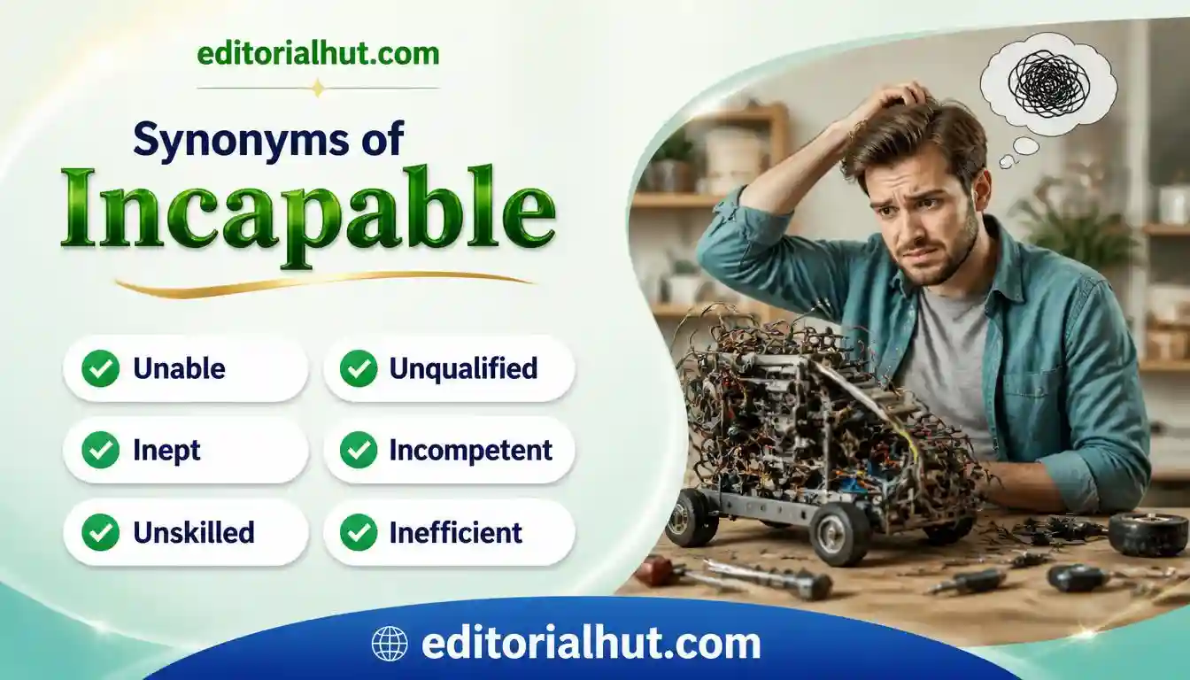 synonyms for incapable