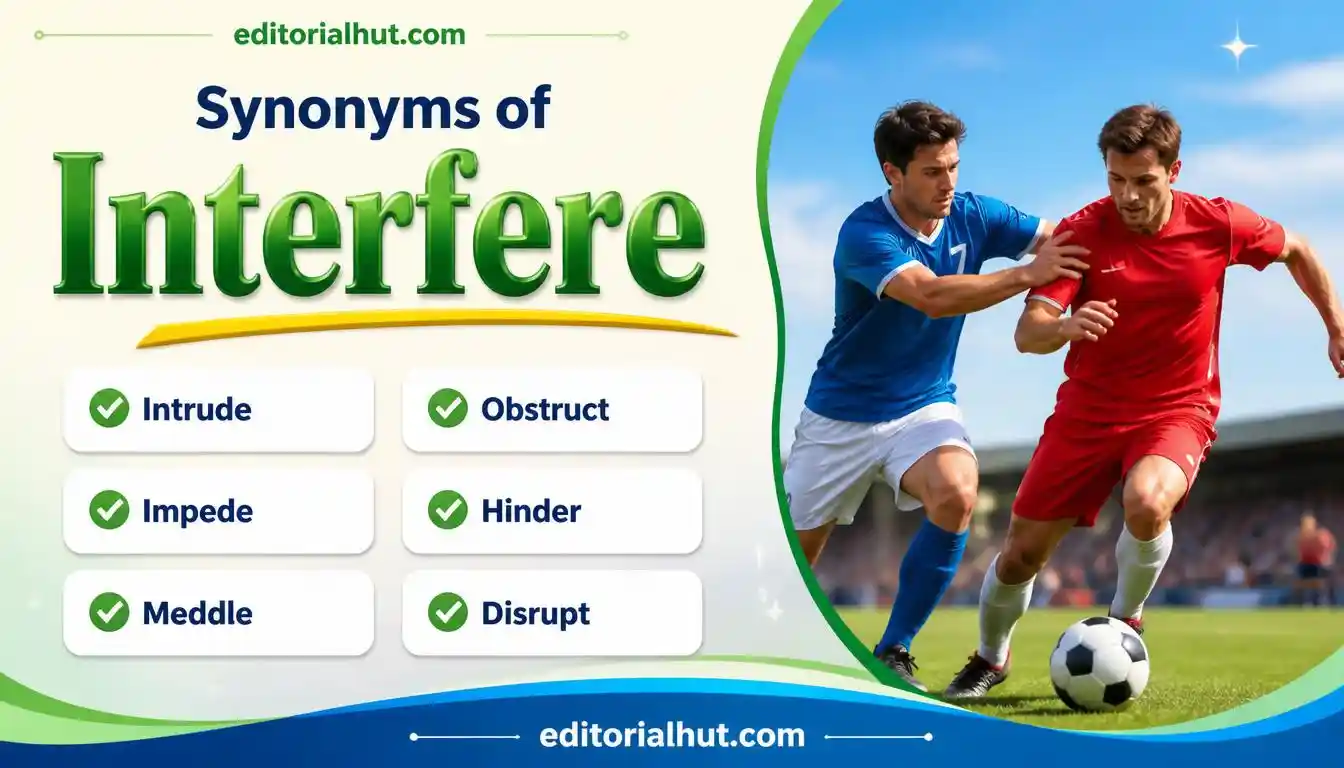Synonyms for Interfere