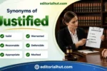 synonyms for justified