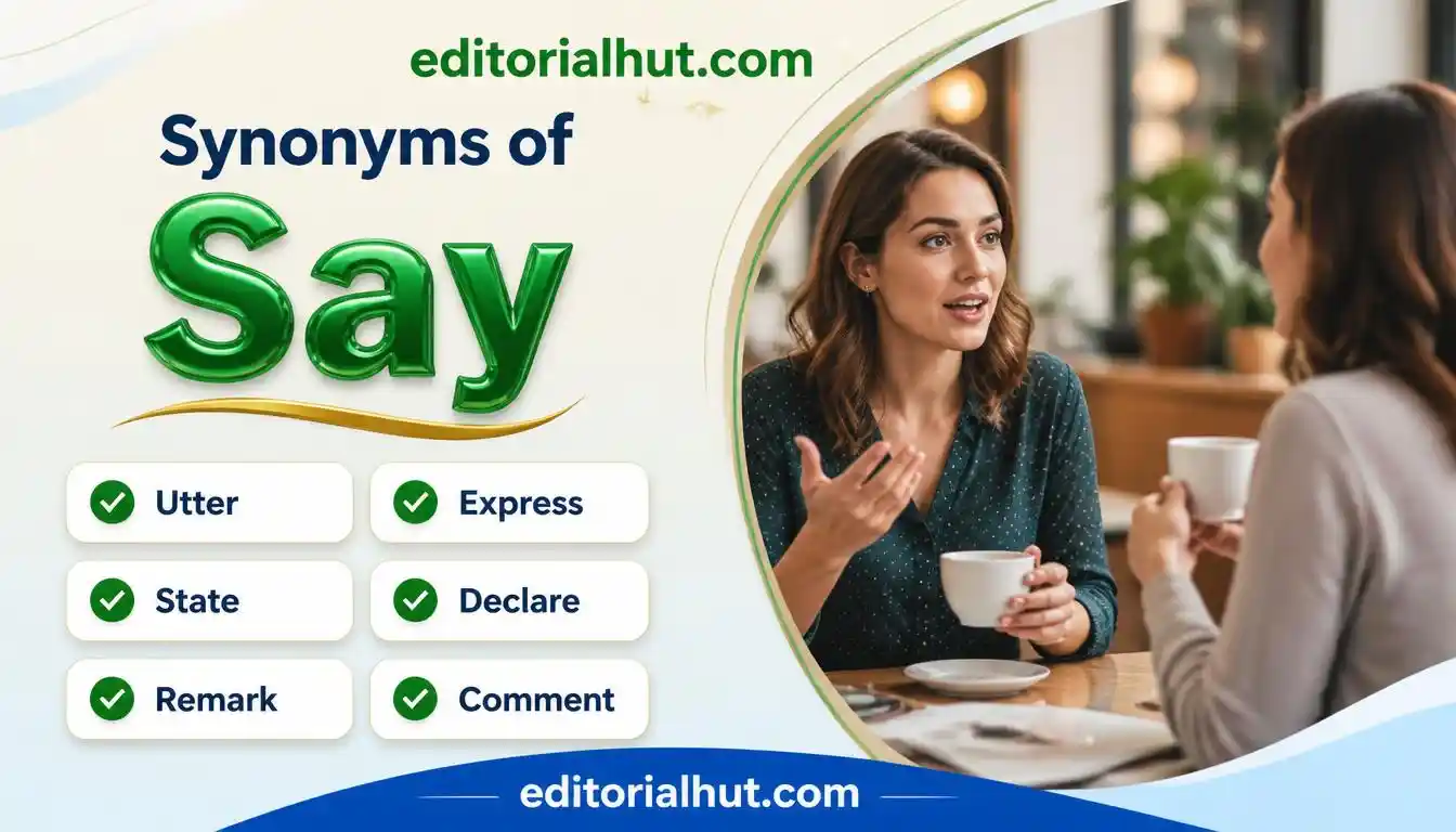 synonyms for say
